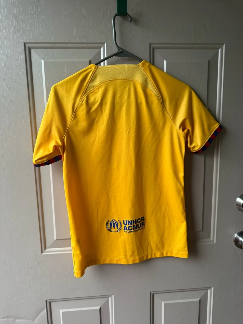 Nike Kids Yellow and Red FC Barcelona Soccer Jersey